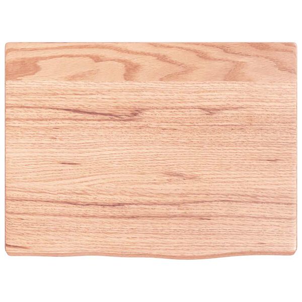 vidaXL Étagère murale marron clair 40x30x2 cm bois chêne massif traité