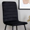 Venture Home Chaises &agrave; manger lot de 2 Windu velours noir