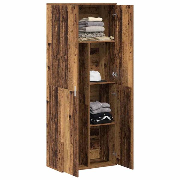 vidaXL Haut Armoire Bois ancien 70 x 33,5 x 180 cm Bois d'ingénierie