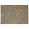 vidaXL Tapis de surface Naturel et noir 240 x 340 cm Jute