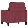 vidaXL Fauteuil Rouge bordeaux 60 cm Tissu