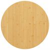 vidaXL Dessus de table &Oslash;80x1,5 cm bambou