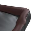 vidaXL Lit pour chien Noir et marron 105x80x25 cm Similicuir
