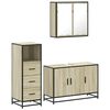 vidaXL Ensemble de meubles de salle de bain 3 pcs ch&ecirc;ne sonoma