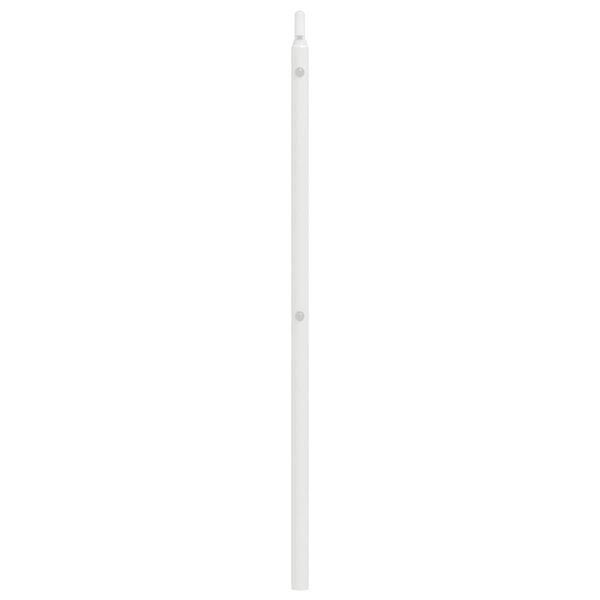 vidaXL T&ecirc;te de lit m&eacute;tal blanc 160 cm
