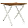 vidaXL Table &agrave; manger en bord vivant 80 x 80 x 75 cm