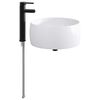 vidaXL Lavabo de salle de bains Noir Mat 38,5 x 38,5 x 16 cm m&eacute;tal