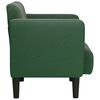vidaXL Canap&eacute;-chaise accoudoirs vert fonc&eacute; 54 cm tissu velours c&ocirc;tel&eacute;