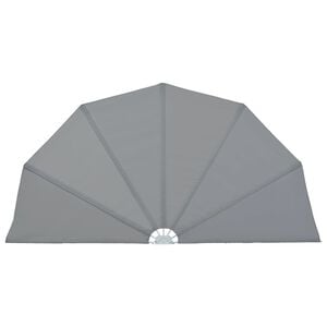 vidaXL Auvent latéral pliable de terrasse Gris 160 cm