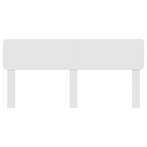 vidaXL T&ecirc;te de lit Blanc Brillant 200 cm Bois d'ing&eacute;nierie