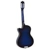 vidaXL Ensemble de guitare découpée classique 12 pcs 6 cordes Bleu 38"