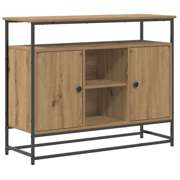 vidaXL Buffet Ch&ecirc;ne artisanal 100 x 35 x 80 cm Bois d'ing&eacute;nierie