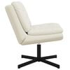 vidaXL Fauteuil relaxant pivotant Cr&egrave;me 63 x 75 x 76 cm Velours