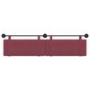 vidaXL T&ecirc;te de lit suspendue Uni Bordeaux 210 x 55 x 5 cm tissu