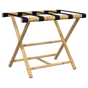vidaXL Porte-bagages pliant 62x42x50,5 cm bambou