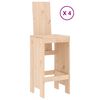 vidaXL Ensemble de bar de jardin 5 pcs bois de pin massif