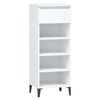 vidaXL &Eacute;tag&egrave;re &agrave; chaussures Blanc 40x36x105 cm Bois d'ing&eacute;nierie
