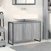 vidaXL Cabinet de salle de bain avec porte Gris Sonoma 90 x 30 x 60 cm