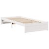 vidaXL Lit biblioth&egrave;que sans matelas blanc 75x190cm bois de pin massif