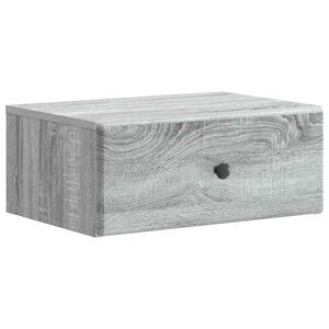 vidaXL Cabinet de chevet mural Sonoma gris 49 x 34,5 x 20 cm