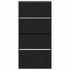 vidaXL Cabinet &agrave; chaussures avec &eacute;tag&egrave;re Ch&ecirc;ne noir 80 x 21 x 163,5 cm