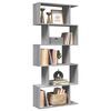 vidaXL &Eacute;tag&egrave;re s&eacute;paratrice de pi&egrave;ce 5 niveaux sonoma gris 70x24x161 cm