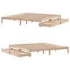 vidaXL Cadre de lit sans matelas 180x200 cm bois massif de pin