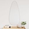vidaXL Miroir mural Argent&eacute; 100x45 cm