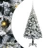 vidaXL Sapin de No&euml;l artificiel Blanc 120 cm PVC, Acier et Plastique