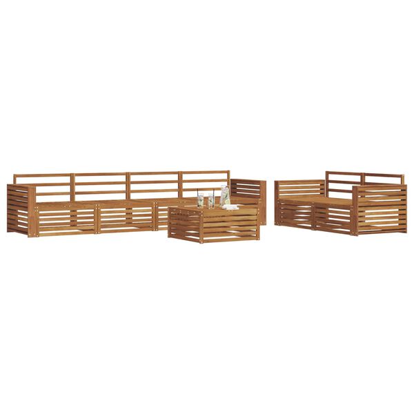 vidaXL Ensemble de canap&eacute;s d'ext&eacute;rieur 7 pcs Naturel