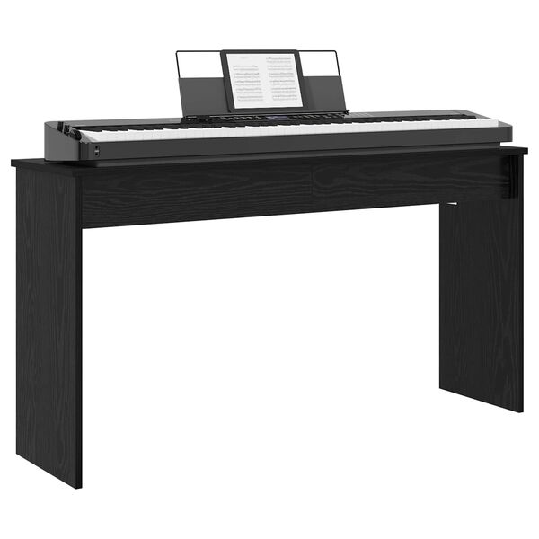 vidaXL Stand de clavier Ch&ecirc;ne noir 120 x 32 x 64 cm Bois d'ing&eacute;nierie