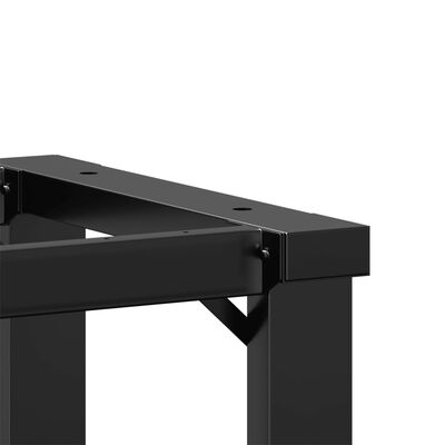 vidaXL Pieds de table à manger cadre en O 40x40x73 cm fonte