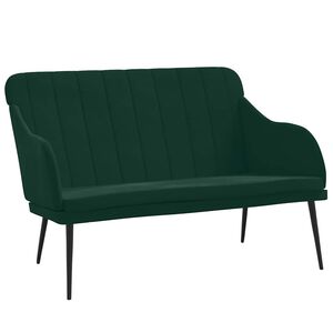 vidaXL Banc Vert fonc&eacute; 110x76x80 cm Velours