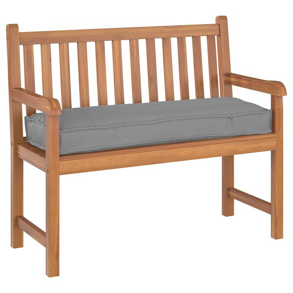 vidaXL Coussin Gris 120 x 40 x 8 cm Tissu Oxford