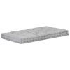 vidaXL Coussins de plancher de palette lot de 2 Coton Gris