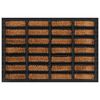 vidaXL Paillasson rectangulaire 40x60 cm caoutchouc et fibre de coco
