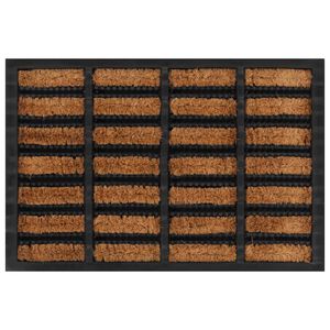 vidaXL Paillasson rectangulaire 40x60 cm caoutchouc et fibre de coco