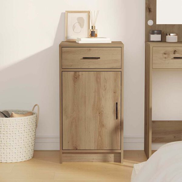 vidaXL Buffet Ch&ecirc;ne artisanal 40 x 40.5 x 75 cm Bois d'ing&eacute;nierie