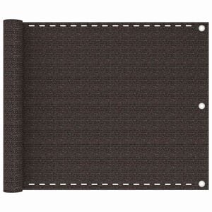 vidaXL &Eacute;cran de balcon Marron 75x300 cm PEHD
