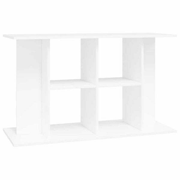 vidaXL Support pour aquarium blanc 100x40x60 cm bois d'ing&eacute;nierie