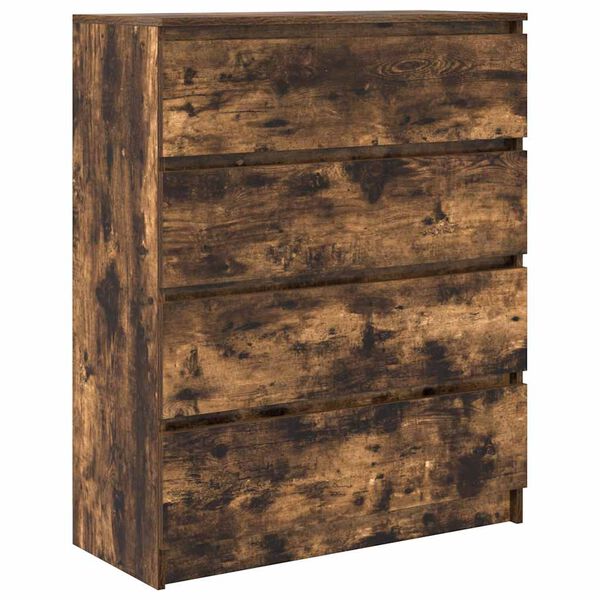vidaXL Buffet ch&ecirc;ne fum&eacute; 80x35x99 cm bois d'ing&eacute;nierie