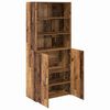 vidaXL Haut Armoire Bois Ancien 80 x 42,5 x 185 cm Bois d'ing&eacute;nierie