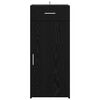 vidaXL Buffet Ch&ecirc;ne noir 42,5 x 40 x 93 cm Bois d'ing&eacute;nierie