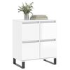 vidaXL Buffet Blanc brillant 60x35x70 cm Bois d'ing&eacute;nierie