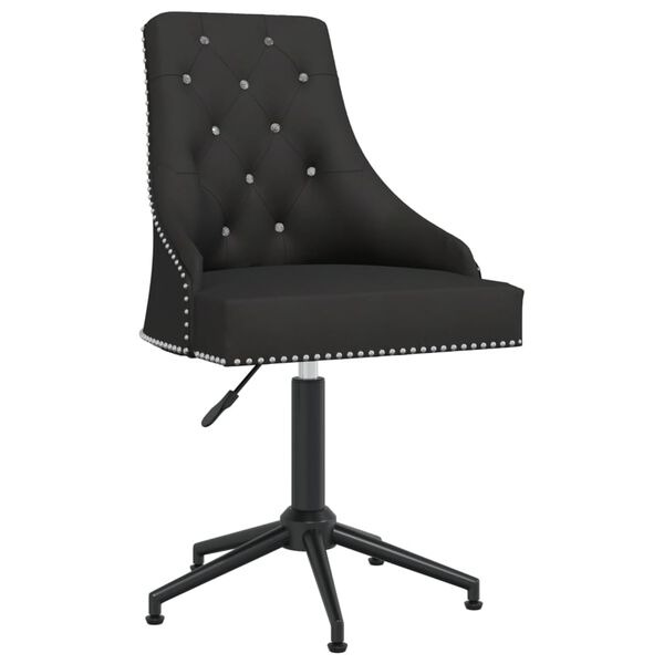 vidaXL Chaises pivotantes &agrave; manger lot de 6 Noir Velours