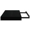 vidaXL &Eacute;tag&egrave;re murale flottante Noir brillant 40x23x3,8 cm MDF