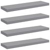 vidaXL Étagères murales flottantes 4 pcs gris 80x23,5x3,8 cm MDF