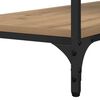vidaXL Table console avec &eacute;tag&egrave;re Ch&ecirc;ne artisanal 100 x 34,5 x 75 cm