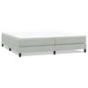 vidaXL Sommier &agrave; lattes de lit sans matelas gris clair 200x220 cm