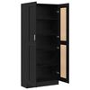 vidaXL Biblioth&egrave;que Ch&ecirc;ne noir 82,5 x 30,5 x 185 cm Bois d'ing&eacute;nierie